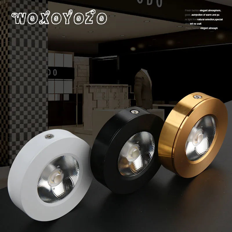 Mini Downlight LED Cuisine Ultra-Plat Doré Noir Blanc
