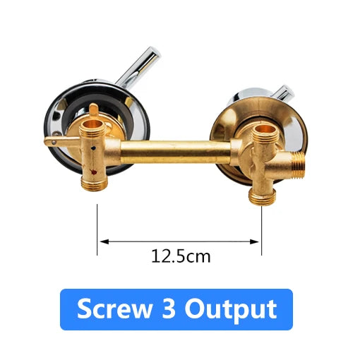 Mitigeur Douche Laiton 2 à 5 Sorties Entraxe 10 ou 12,5 cm
