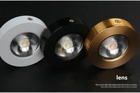Mini Downlight LED Cuisine Ultra-Plat Doré Noir Blanc