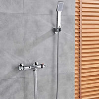Mitigeur de Douche Thermostatique Chromé Ensemble Complet