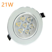 Spot LED Encastrable Dimmable 6 à 21 W, Argent, Ø 83 ou 106 mm