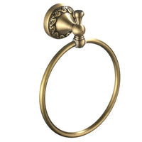 Ensemble d'Accessoires de Salle de Bain Bronze Antique avec Étagère