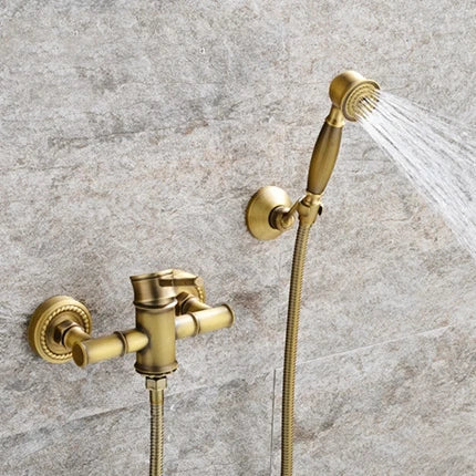 Robinet de Baignoire Bain-Douche Bronze Antique avec Douchette