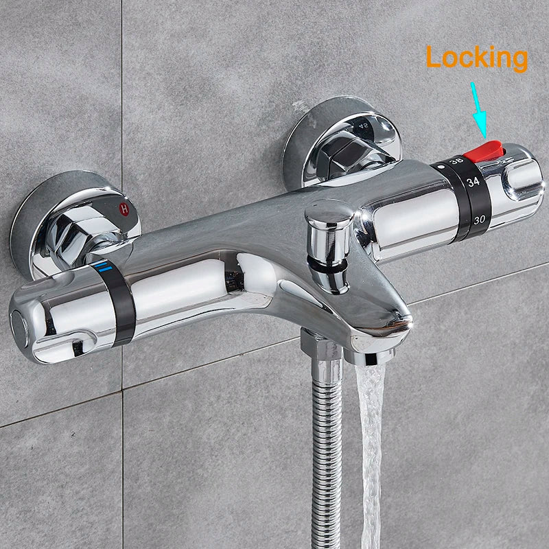 Mitigeur de Douche Thermostatique Mural Affichage Digital