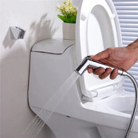 Douchette WC Kit Complet Chromé, Noir ou Nickel Brossé avec Flexible
