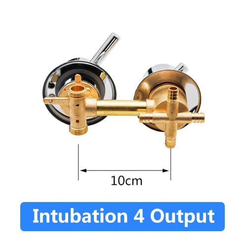 Mitigeur Douche Laiton 2 à 5 Sorties Entraxe 10 ou 12,5 cm