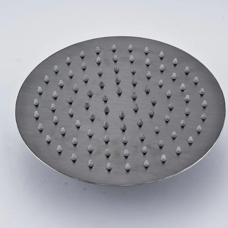 Pommeau de Douche Pluie Inox Carré ou Rond 20, 25 ou 30 cm
