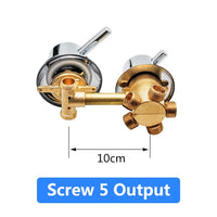 Mitigeur Douche Laiton 2 à 5 Sorties Entraxe 10 ou 12,5 cm