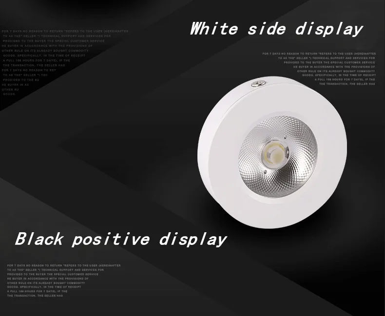 Mini Downlight LED Cuisine Ultra-Plat Doré Noir Blanc
