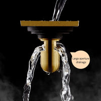 Caniveau de Douche Laiton Rectangulaire 30 x 8 cm, Bronze Antique ou Chromé