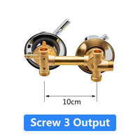 Mitigeur Douche Laiton 2 à 5 Sorties Entraxe 10 ou 12,5 cm