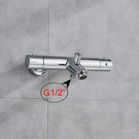 Mitigeur de Douche Thermostatique Chromé Ensemble Complet