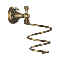 Ensemble d'Accessoires de Salle de Bain Bronze Antique avec Étagère