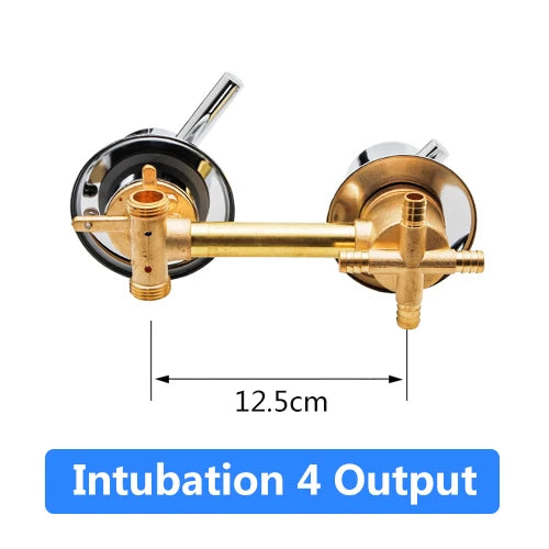 Mitigeur Douche Laiton 2 à 5 Sorties Entraxe 10 ou 12,5 cm