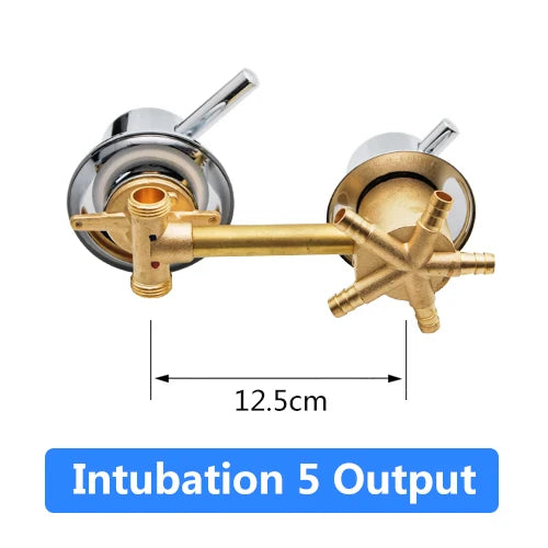 Mitigeur Douche Laiton 2 à 5 Sorties Entraxe 10 ou 12,5 cm