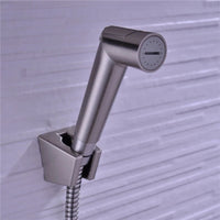 Douchette WC Kit Complet Chromé, Noir ou Nickel Brossé avec Flexible