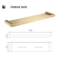 Accessoires Salle de Bain Doré Brossé en Inox 304, à la Pièce ou en Lot