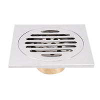 Bonde de Douche Carrée en Laiton Anti-Odeur, 7 Finitions