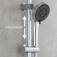 Support Douchette Coulissant Réglable Laiton pour Barre 20 mm
