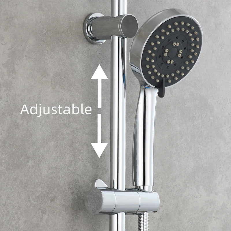 Support Douchette Coulissant Réglable Laiton pour Barre 20 mm