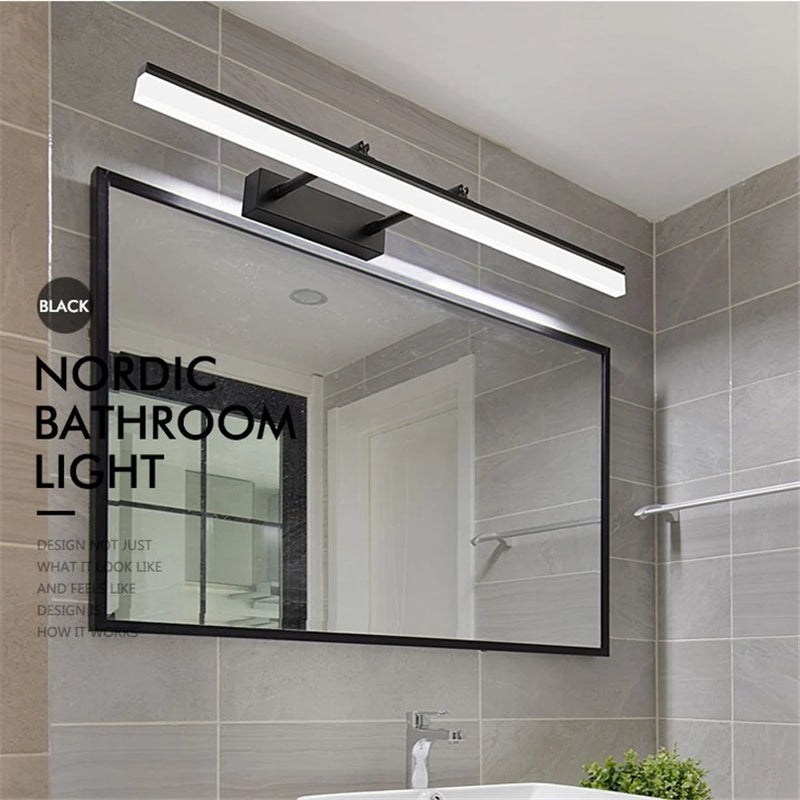 Applique LED Miroir Maquillage Rétractable 40 à 90 cm