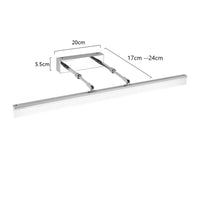 Applique LED Miroir Maquillage Rétractable 40 à 90 cm