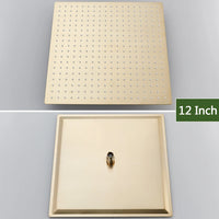 Pommeau de Douche Pluie Inox Carré ou Rond 20, 25 ou 30 cm
