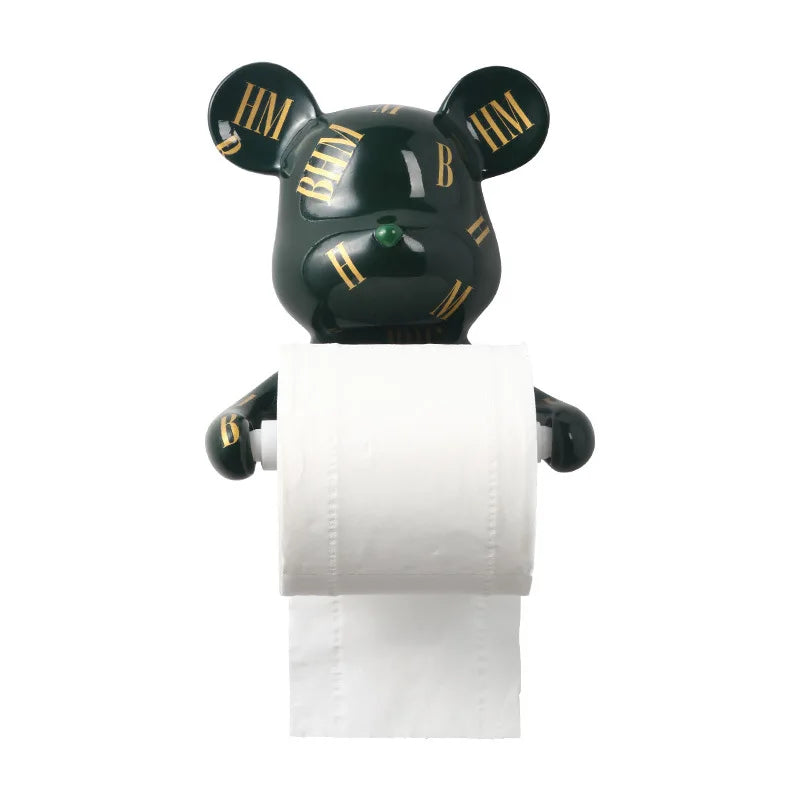 Porte-Papier Toilette Mural Sans Perçage Noir