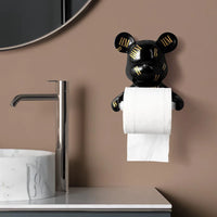 Porte-Papier Toilette Mural Sans Perçage Noir