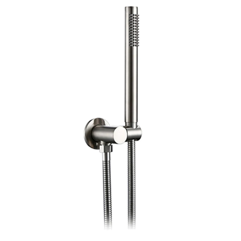 Pommeau de Douche Baguette Laiton, Sortie Murale et Flexible, 6 Finitions