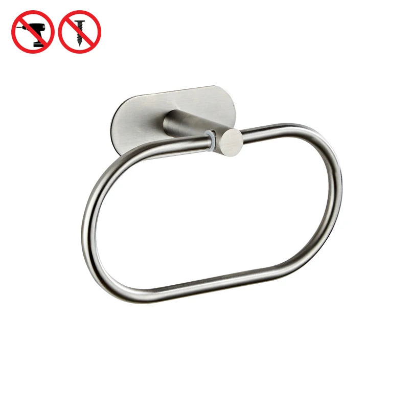 Accessoires Salle de Bain Sans Perçage à la Pièce, 4 Finitions