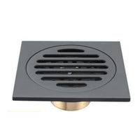 Bonde de Douche Carrée en Laiton Anti-Odeur, 7 Finitions