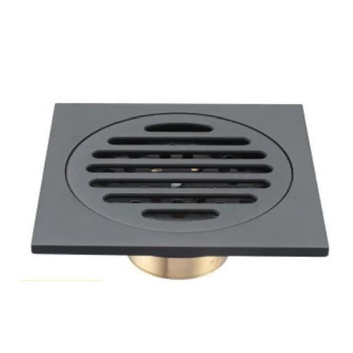 Bonde de Douche Carrée en Laiton Anti-Odeur, 7 Finitions