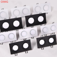 Downlight LED Cuisine Encastré Carré Double Anti-Éblouissement