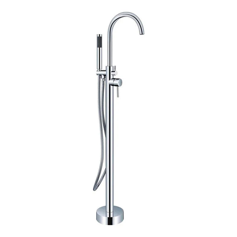 Robinet Baignoire sur Pied Deux Leviers, Inverseur et Douchette, 7 Finitions