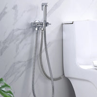 Douchette WC Laiton à la Pièce ou en Kit Complet, Doré, Noir, Chromé