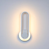 Applique Murale LED 330° Barre ou Anneau, Noir ou Blanc, 30 à 50 cm