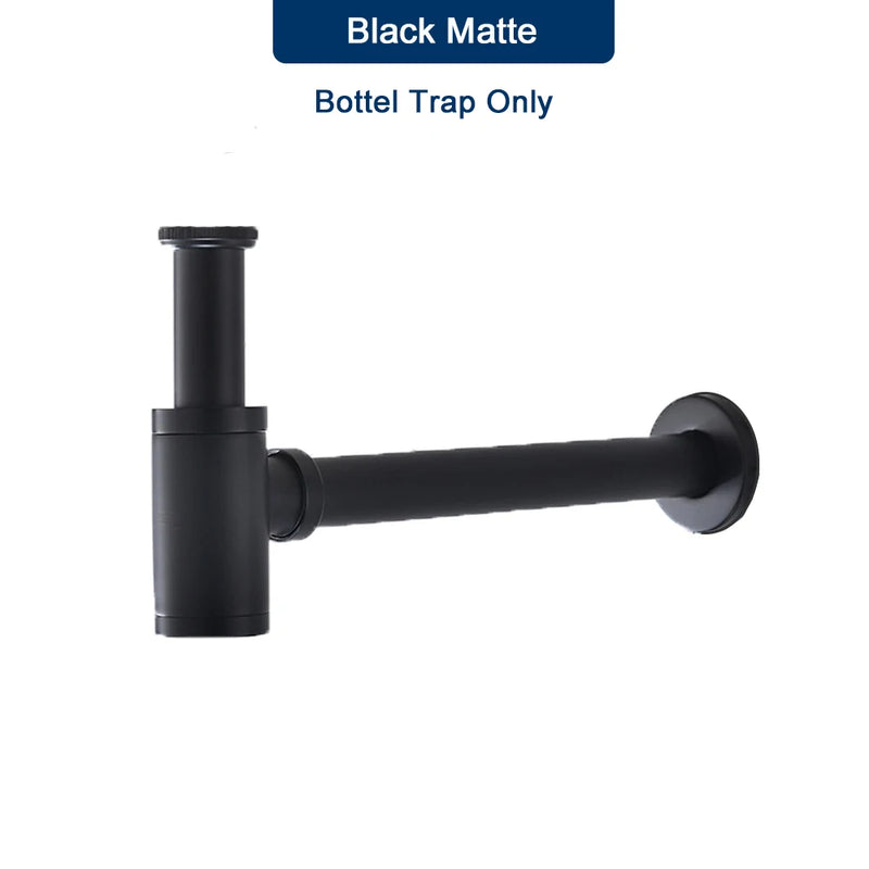 Siphon Lavabo Bouteille Clic-Clac 6 Finitions Housse Incluse
