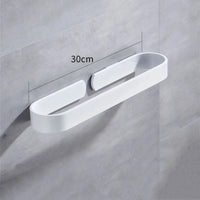 Kit Porte-Serviette Aluminium Blanc Sans Perçage