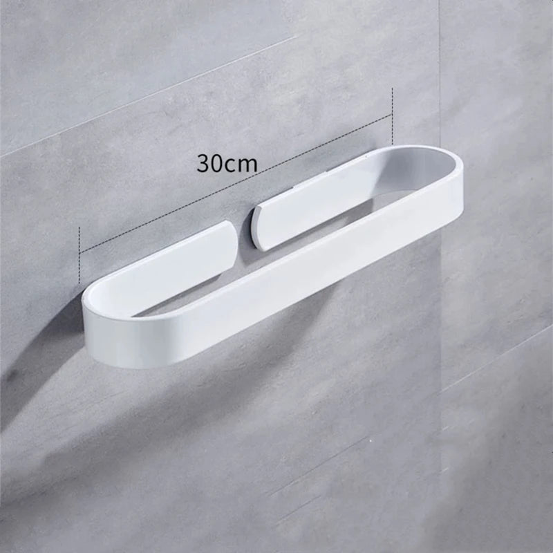 Kit Porte-Serviette Aluminium Blanc Sans Perçage