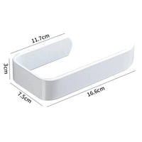Kit Porte-Serviette Aluminium Blanc Sans Perçage