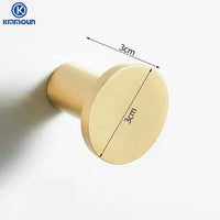 Patère Murale Inox Doré Brossé Multi-Usage