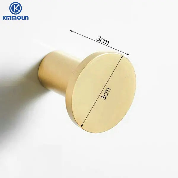 Patère Murale Inox Doré Brossé Multi-Usage