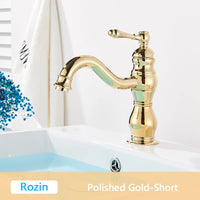 Mitigeur Lavabo Rétro Pivotant 360 Laiton