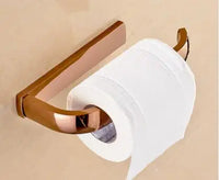Accessoires Salle de Bain Or Rose Laiton à la Pièce, 13 Articles