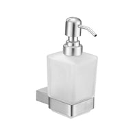 Distributeur de Savon Mural Inox Brossé, Flacon Dépoli Rond ou Carré