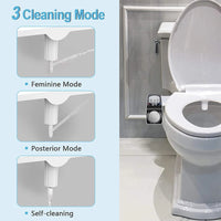Bidet Non Électrique pour WC, Double Buse Autonettoyante, Eau Froide ou Chaude