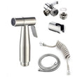 Douchette WC Inox à la Pièce avec Flexibles et Supports, 11 Articles