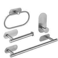 Accessoires Salle de Bain Sans Perçage à la Pièce ou en Ensemble, 3 Finitions