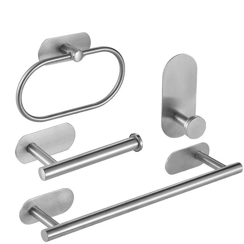 Accessoires Salle de Bain Sans Perçage à la Pièce ou en Ensemble, 3 Finitions